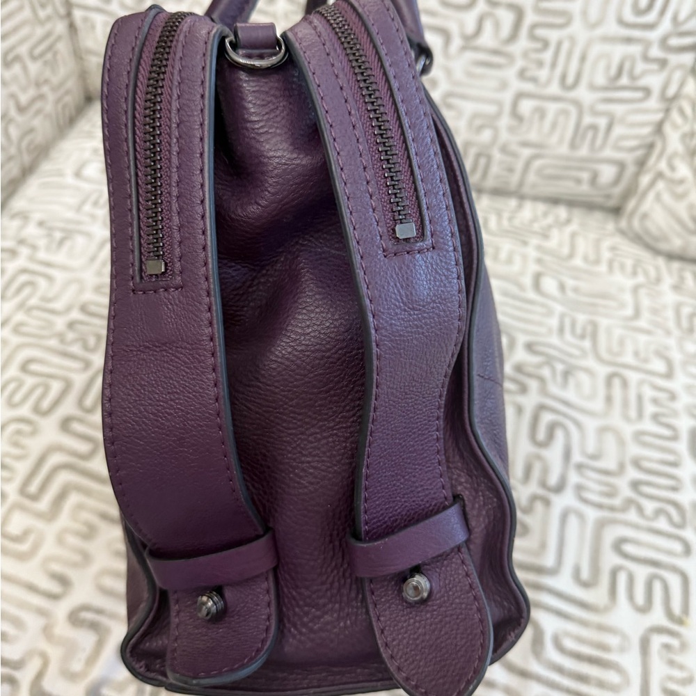 Botkier Dark Purple Satchel Bag - Picture 5 of 13